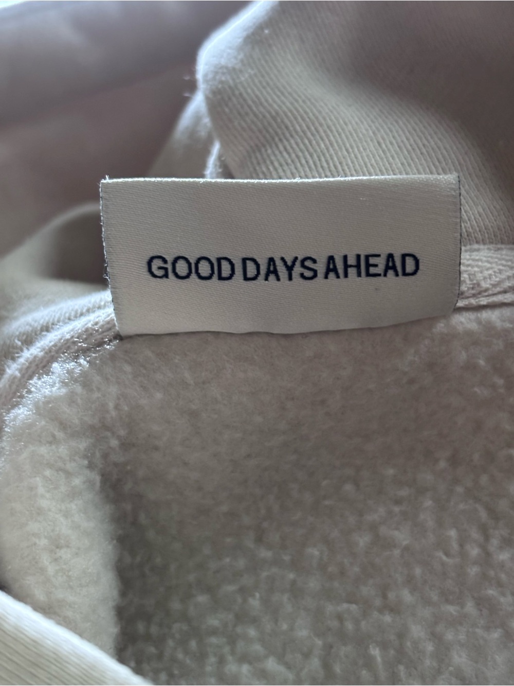 NWT Comfrt Signature Hoodie in Bone - Picture 6 of 10